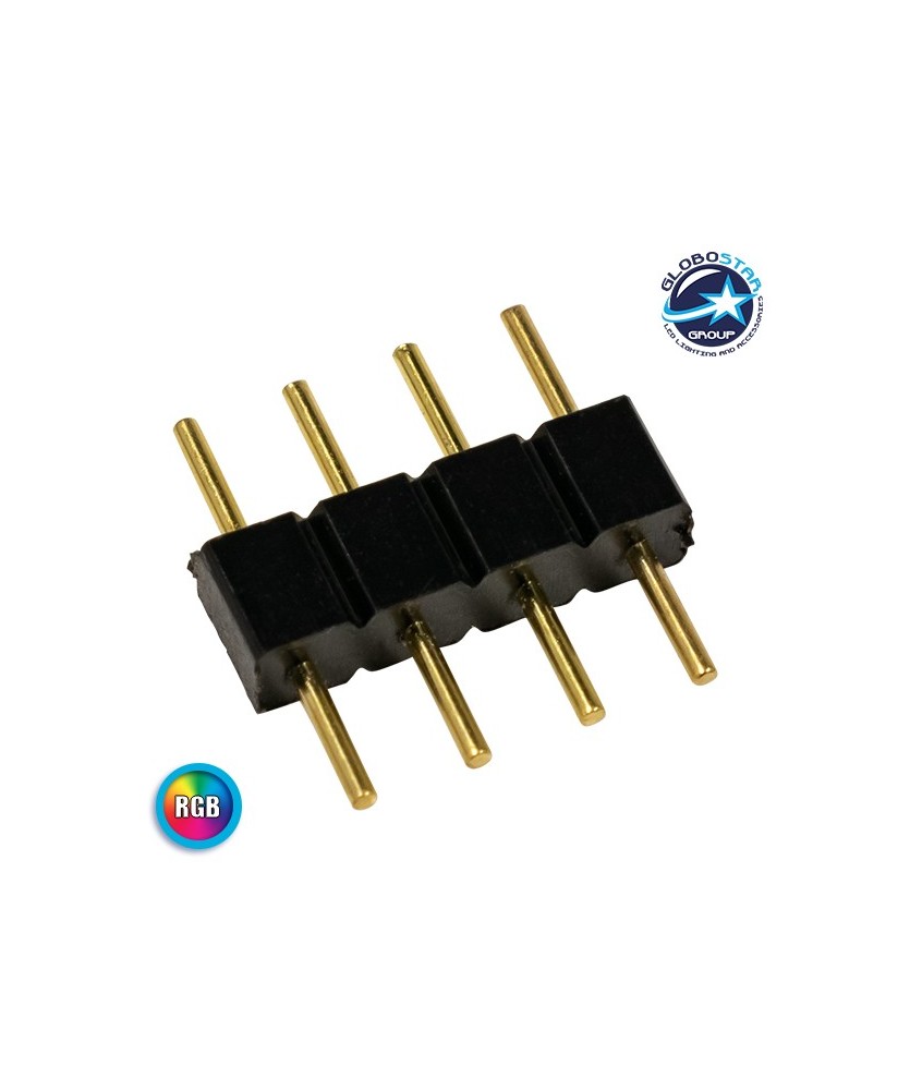 GLOBOSTAR® STRIPART 70701 Ενωτικός Σύνδεσμος για Πολύχρωμη RGB Ταινία LED 4Pin IP20 - Μ1 x Π1 x Υ0.3cm